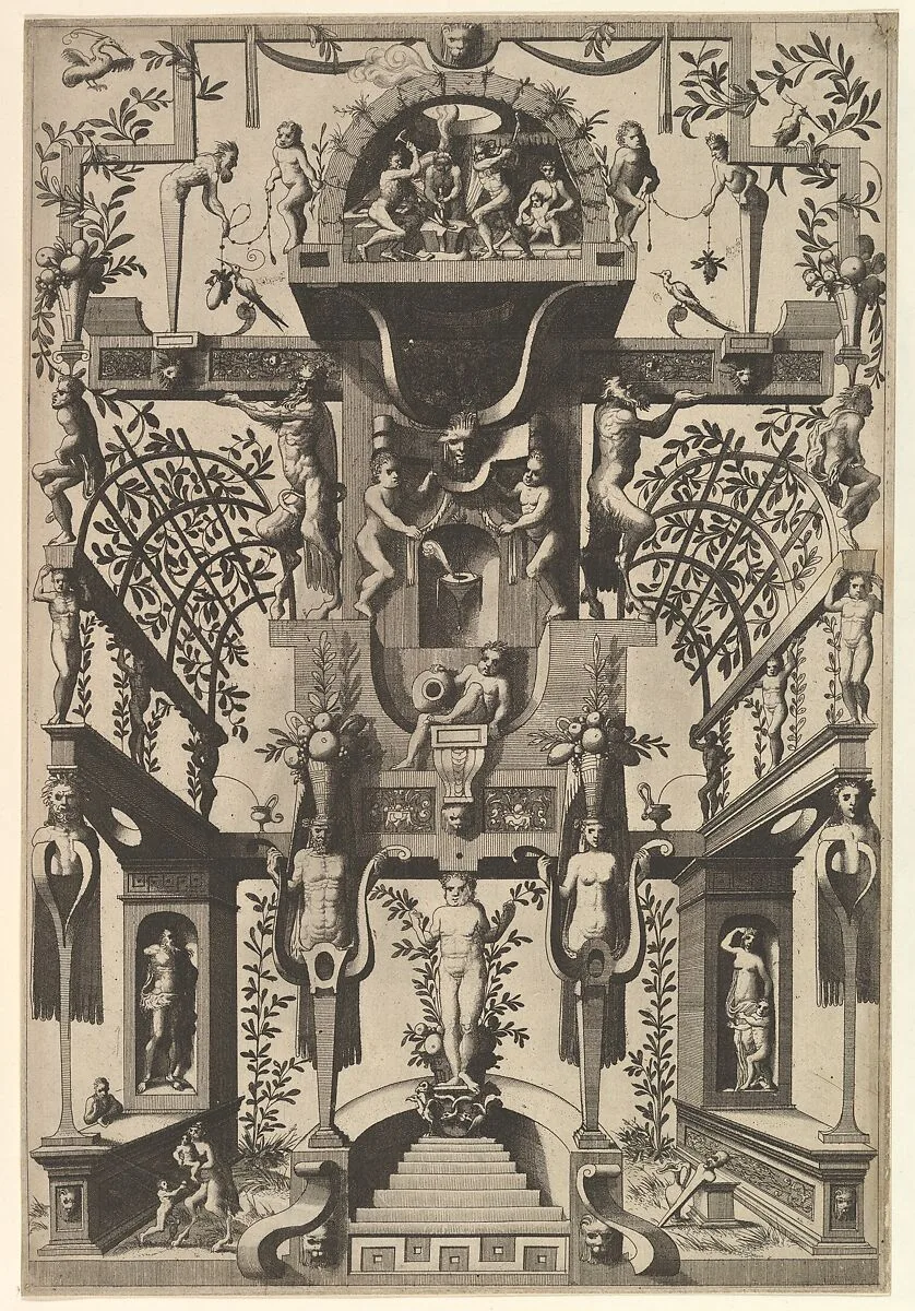 Modern Grotesque Decoration — Johannes van Doetecum I|Lucas van Doetecum|Cornelis Floris II|Hieronymus Cock