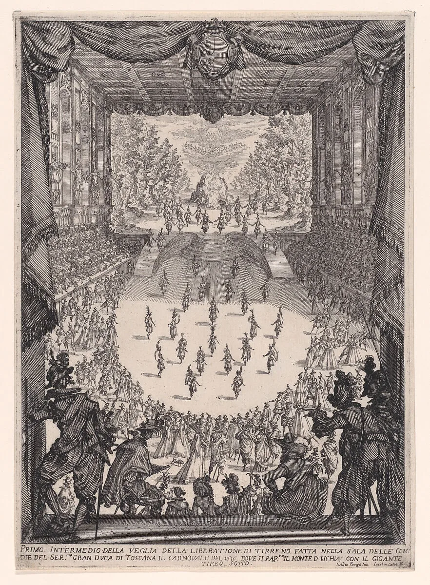 1er Intermède (1st Interlude), from Les Intermèdes (The Interludes) — Jacques Callot|Giulio Parigi