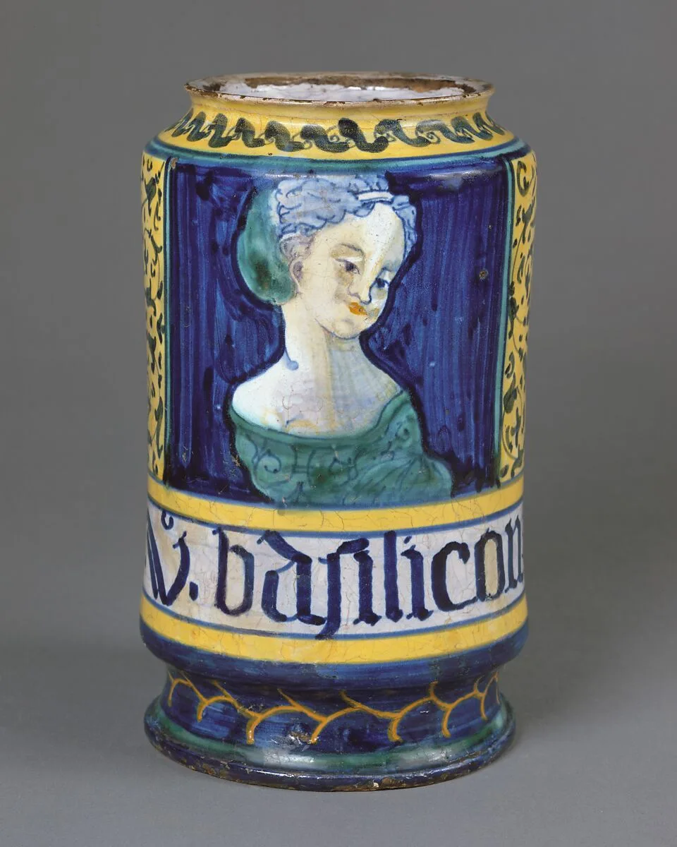 Apothecary jar (albarello) — Unknown