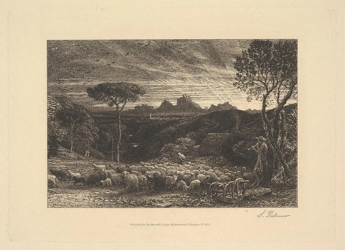 Opening the Fold, or Early Morning — Samuel Palmer