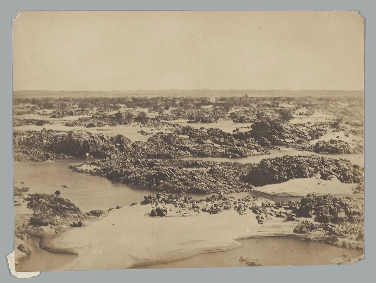 Batu-el-Hadjar. Vue prise à la Seconde Cataracte — Maxime Du Camp