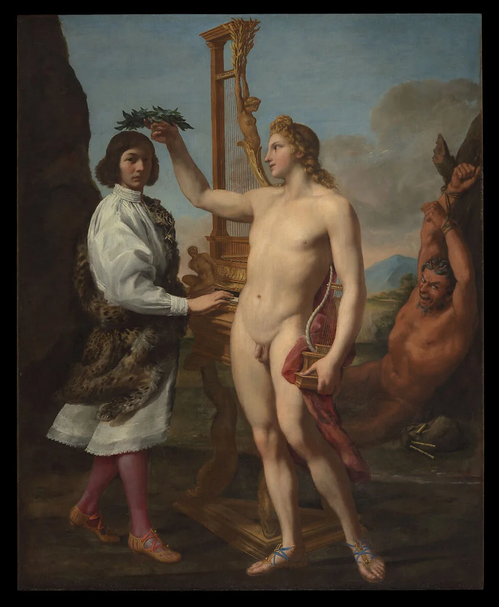 Marcantonio Pasqualini (1614–1691) Crowned by Apollo — Andrea Sacchi