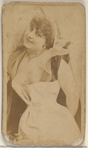 Mlle. Demoncey, from the Actors and Actresses series (N45, Type 8) for Virginia Brights Cigarettes