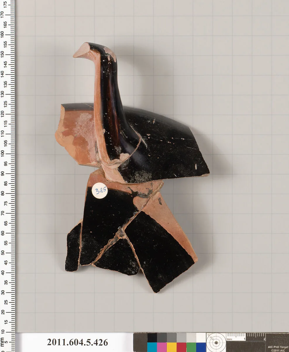 Terracotta rim fragment of a kylix (drinking cup) — Unknown