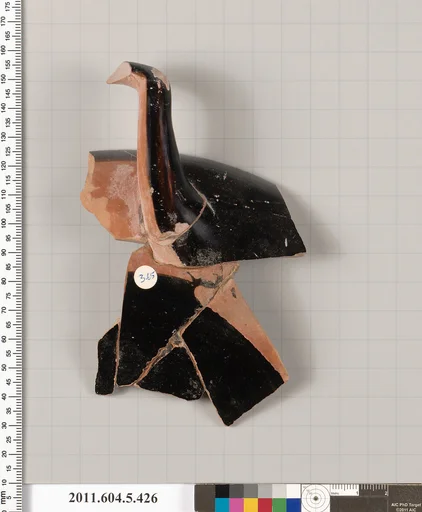 Terracotta rim fragment of a kylix (drinking cup)