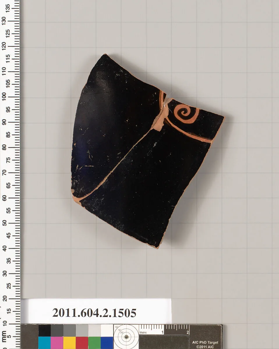 Terracotta fragment of a skyphos (deep drinking cup) — Unknown