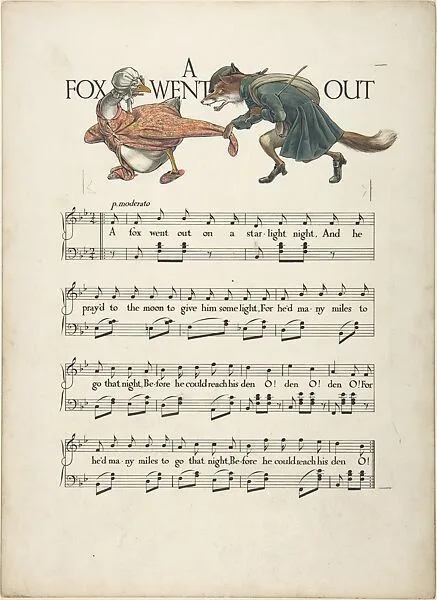 "A Fox Went Out"―Page Design — Paul Vincent Woodroffe|Joseph Samuel Moorat