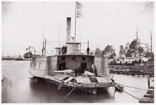 U.S. Gunboat "Commodore Perry" on Pamunkey River