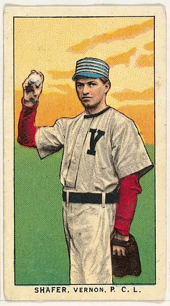 Shafer, Vernon, Pacific Coast League, from the "Obak Baseball Players" set (T212), issued by the American Tobacco Company to promote Obak Mouthpiece Cigarettes — American Tobacco Company