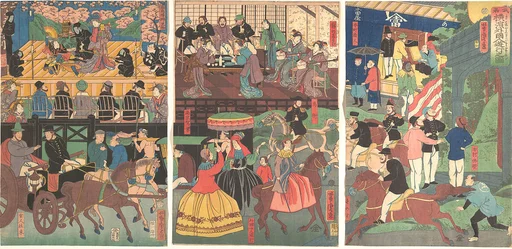 Bushu Yokohama gaikokujin yūkyō no zu|A View of the Amusements of the Foreigners in Yokohama, Bushu