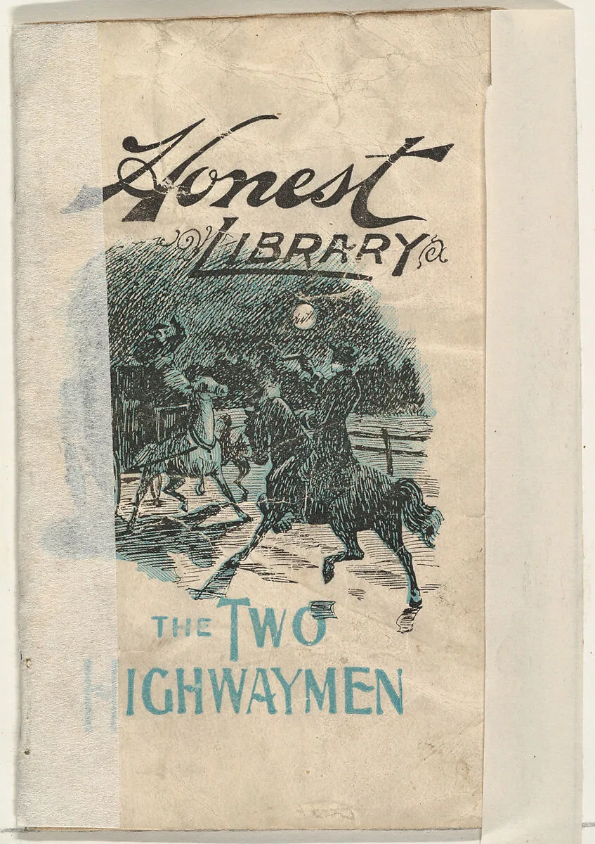 The Two Highwaymen, from the Honest Library series (N115) issued by Duke Sons & Co. to promote Honest Long Cut Tobacco — W. Duke, Sons & Co.|Donaldson Brothers