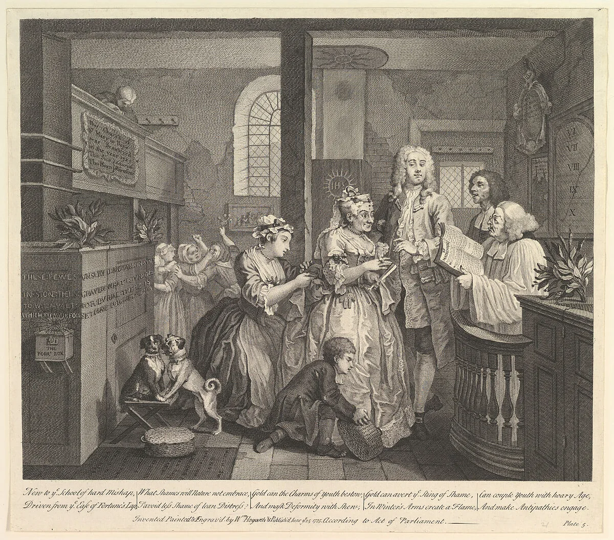 A Rake's Progress, Plate 5 — William Hogarth|Dr. John Hoadley