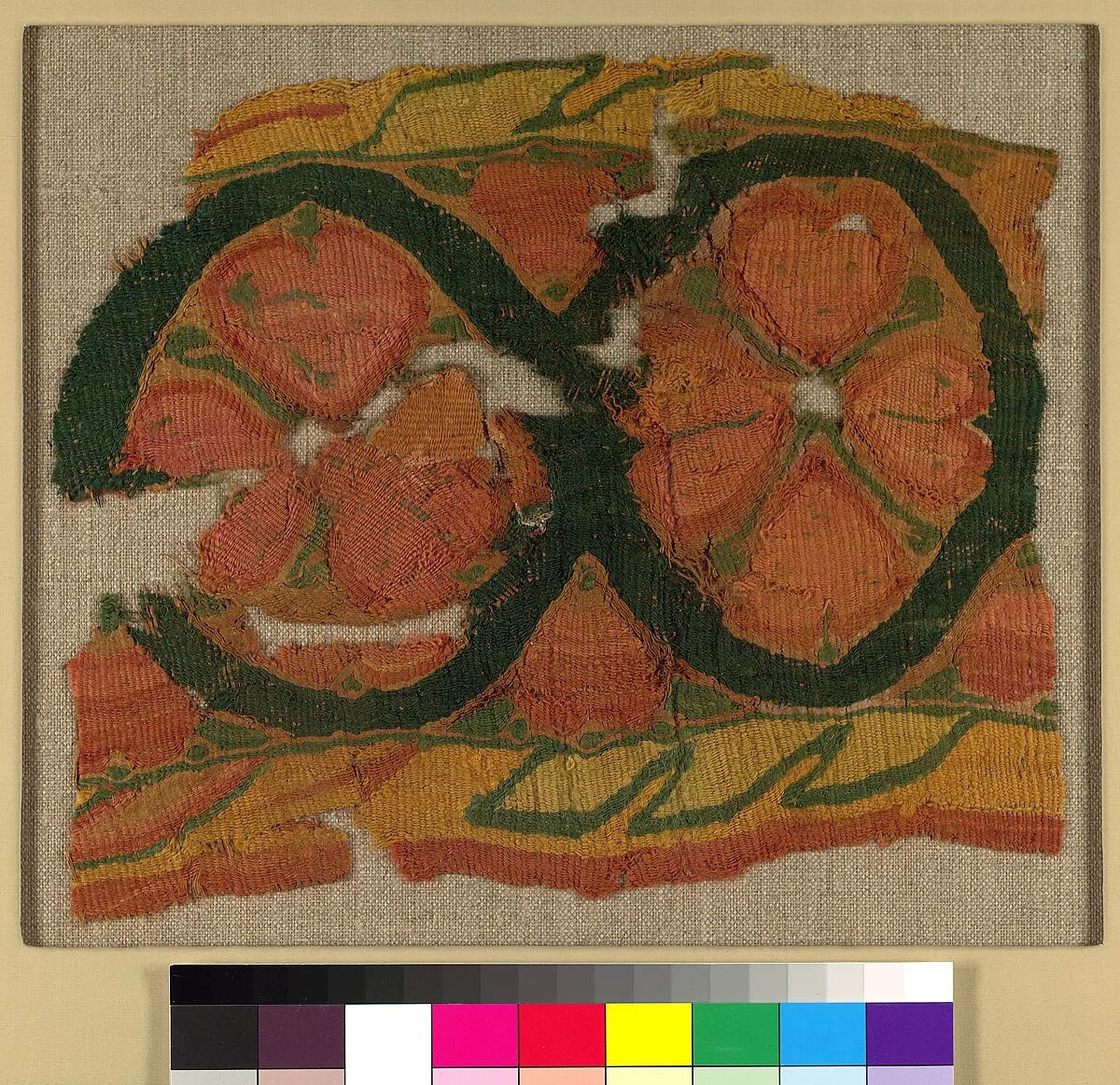 Fragment of a Band with a Floral Motif — Unknown