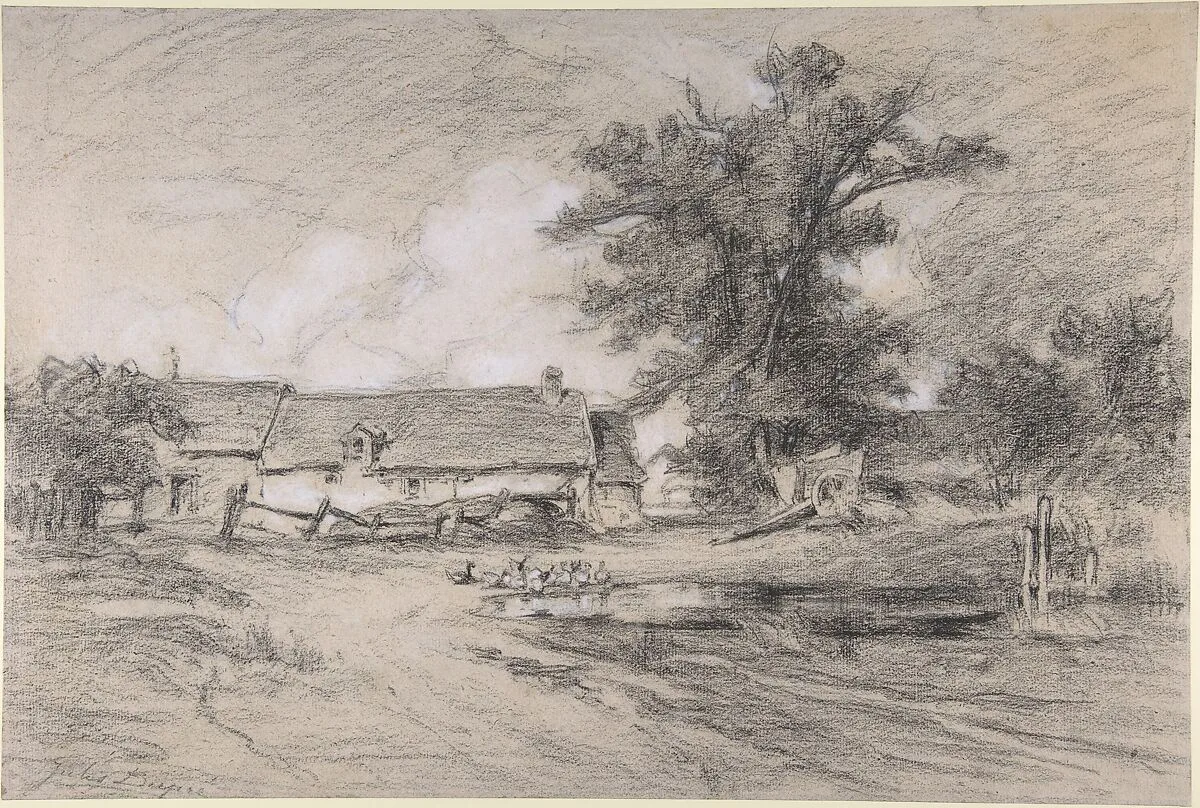 Farmyard with Ducks — Jules Dupré