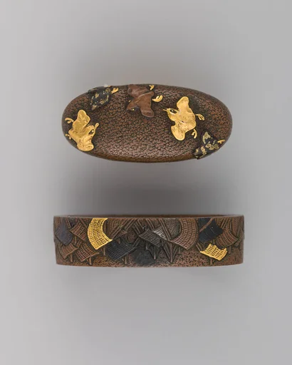 Sword-Hilt Collar and Pommel (Fuchigashira)