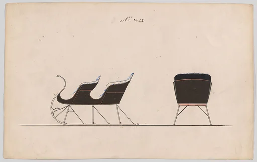 Design for 4 Seat Sleigh, no. 3422
