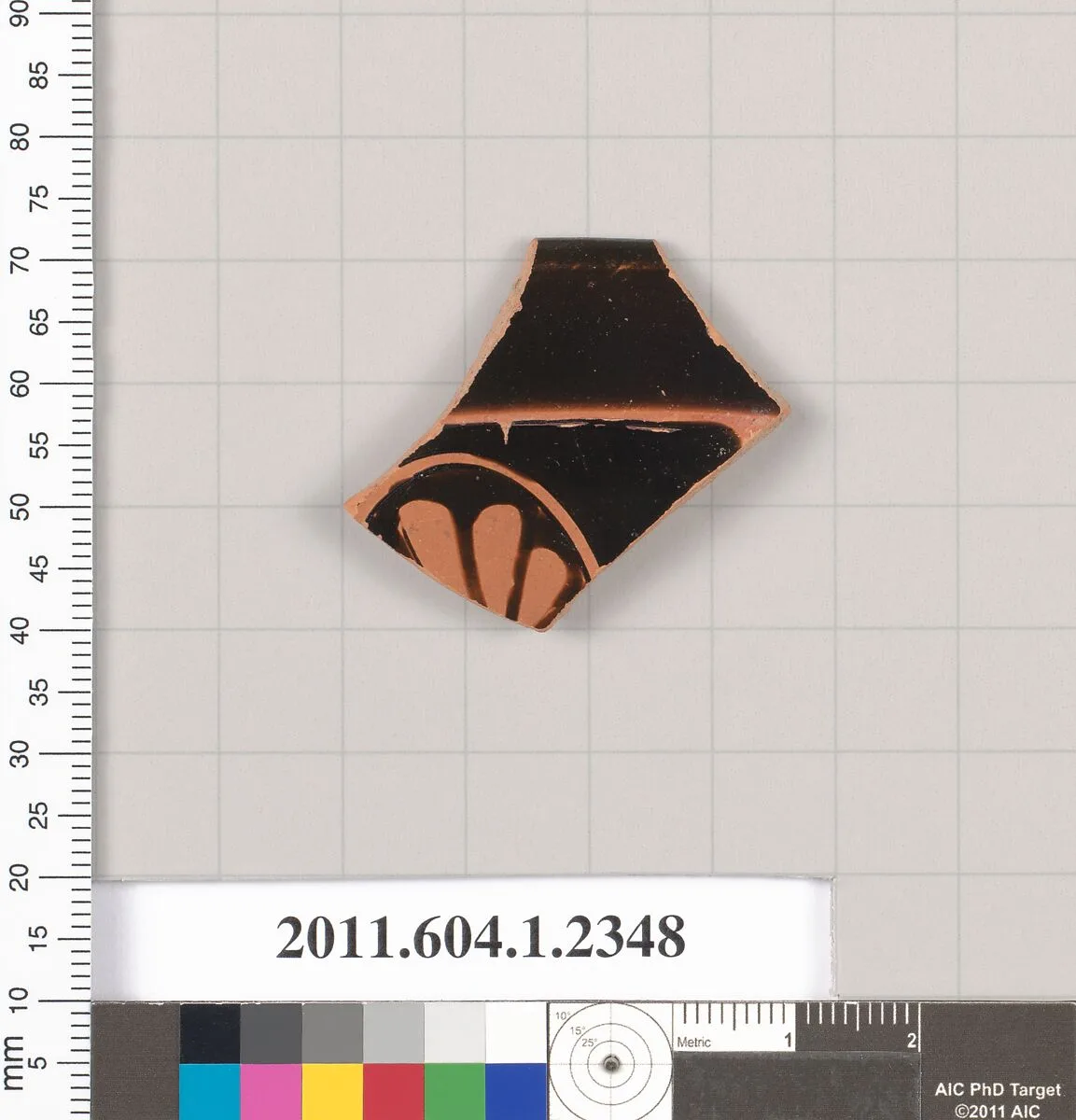 Terracotta rim fragment of a kylix (drinking cup) — Unknown