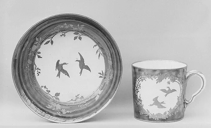 Cup (gobelet litron) and saucer — Vincennes Manufactory