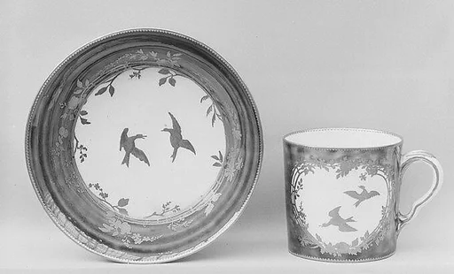 Cup (gobelet litron) and saucer
