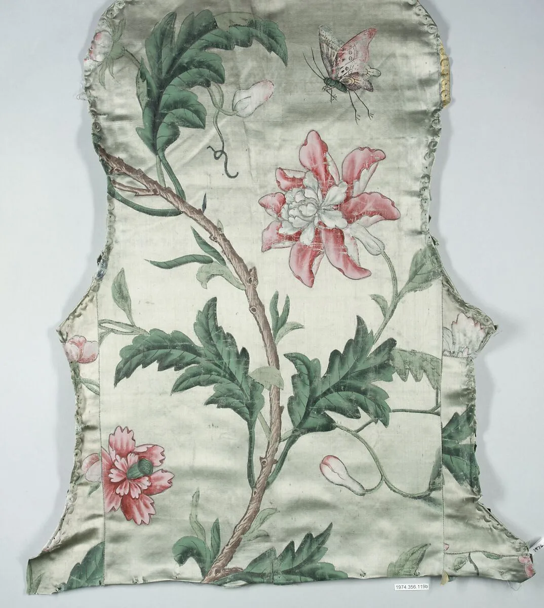 Upholstery panels for an armchair — Unknown