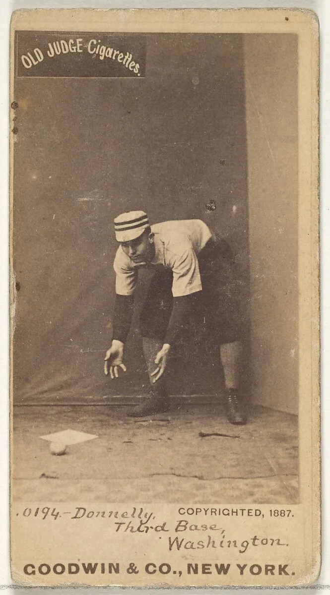 James B. "Jim" Donnelly, 3rd Base, Washington Nationals, from the Old Judge series (N172) for Old Judge Cigarettes — Goodwin & Company