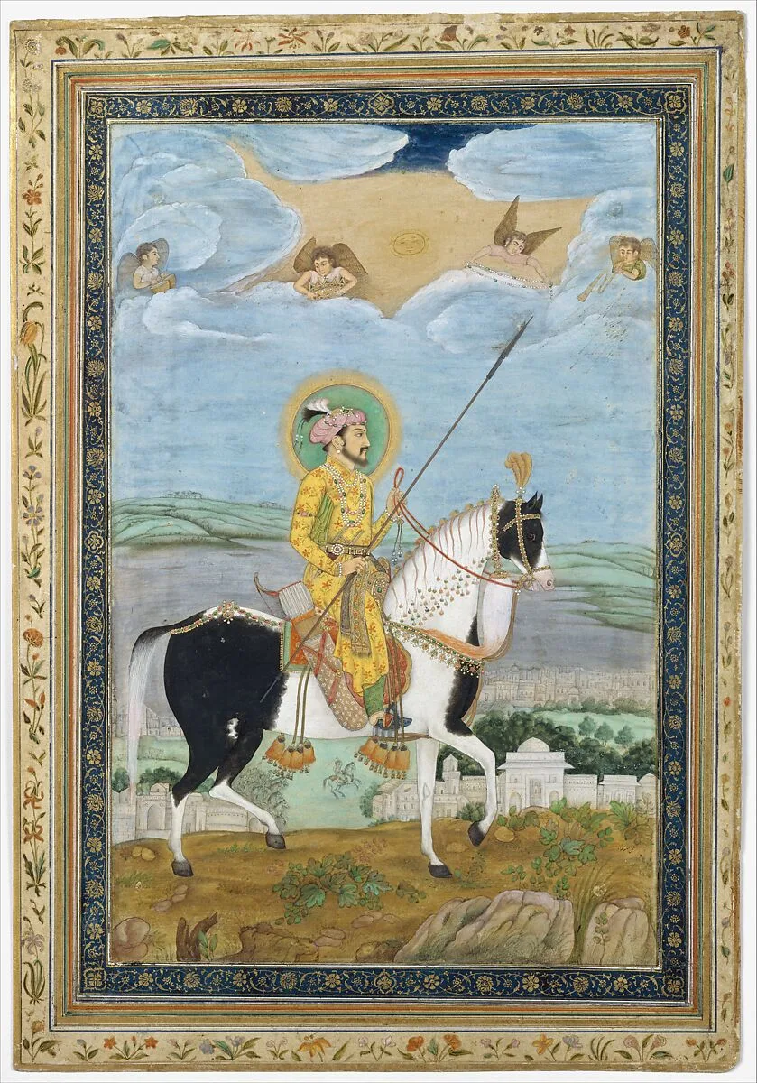 Portrait of Shah Jahan on Horseback — Unknown