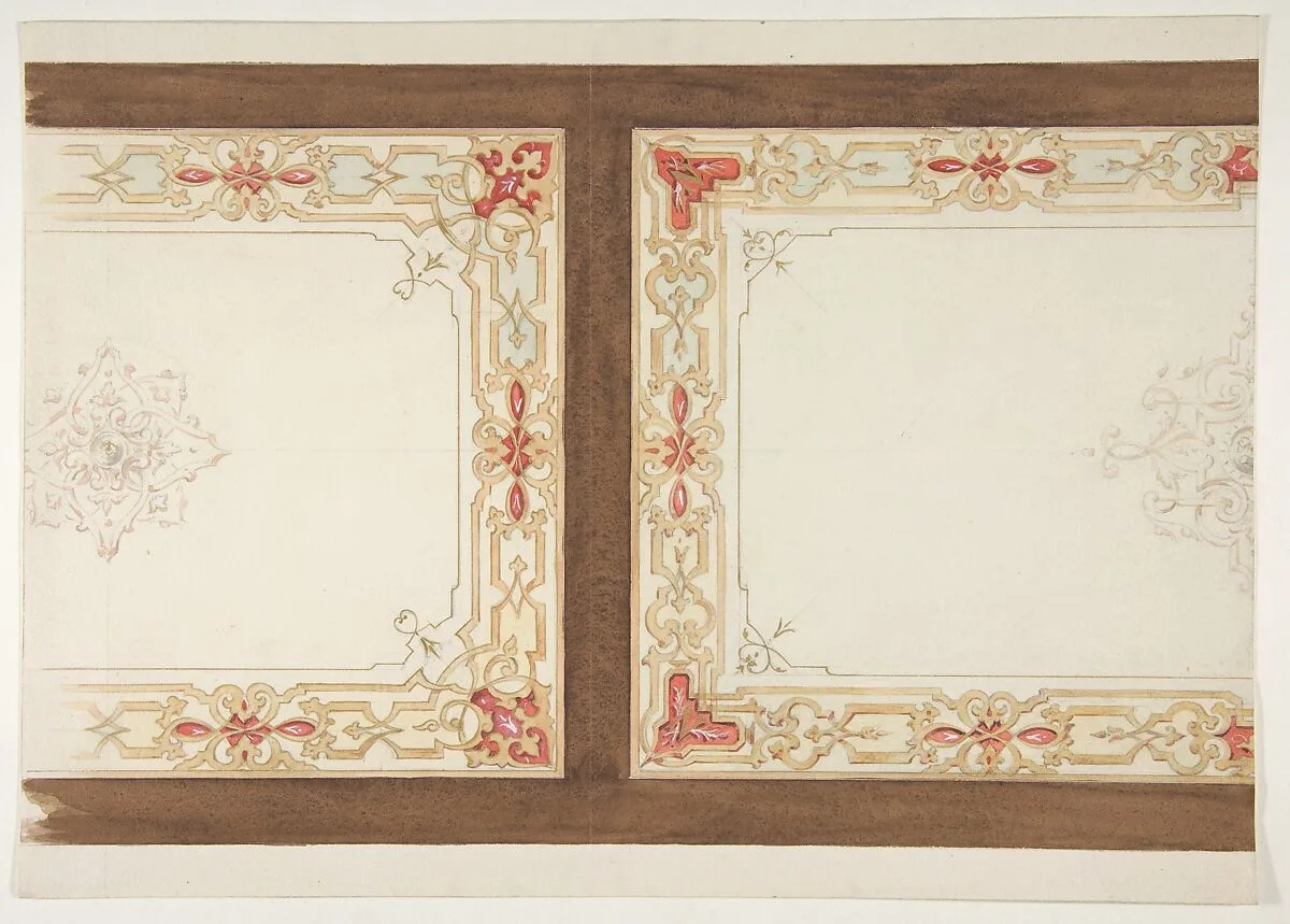 Designs for painted panels — Jules-Edmond-Charles Lachaise|Eugène-Pierre Gourdet