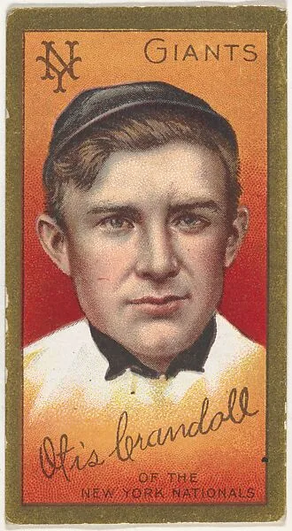 Otis Crandall, New York Giants, National League, from the "Baseball Series" (Gold Borders) set (T205) issued by the American Tobacco Company — American Tobacco Company