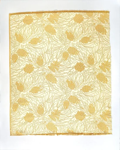 Pinecones-and-needles textile