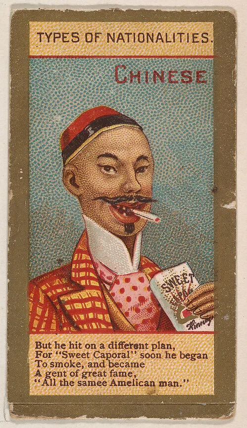 Chinese, from Types of Nationalities (N240) issued by Kinney Bros. — Kinney Brothers Tobacco Company