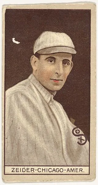 R. Zeider, Chicago, American League, from the Brown Background series (T207) for the American Tobacco Company — American Tobacco Company