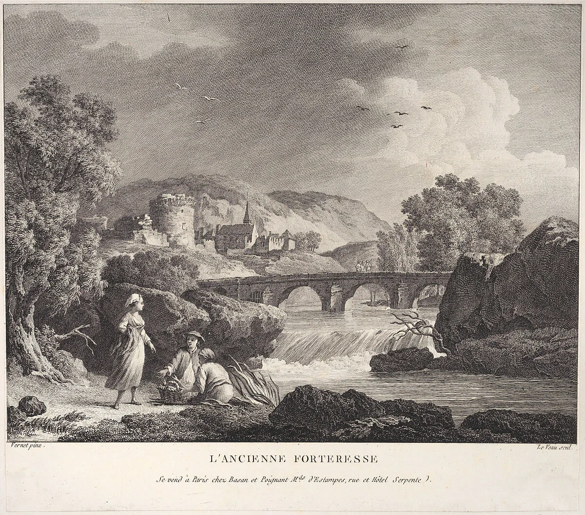 The Old Fortress — Jean Jacques Le Veau|Joseph Vernet