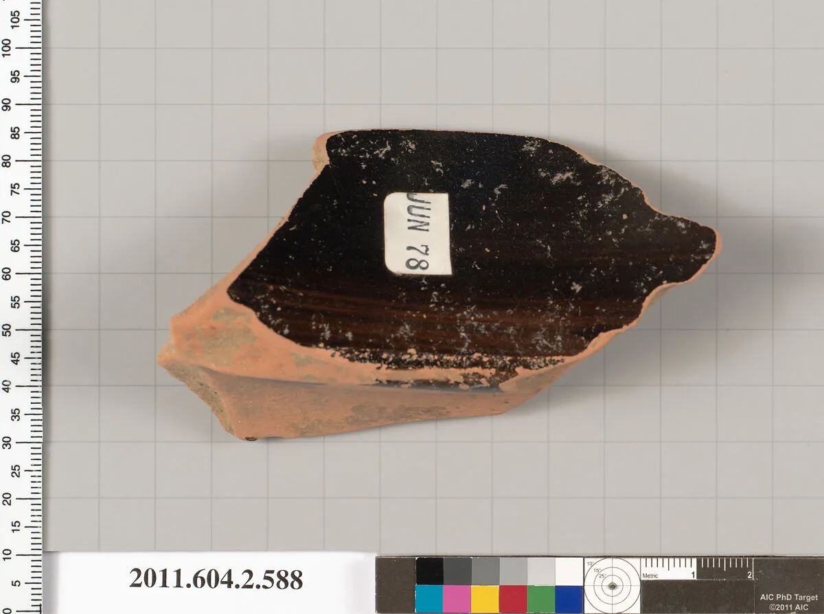 Terracotta fragment of a column-krater (bowl for mixing wine and water) — Unknown