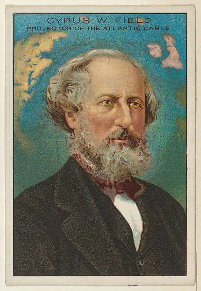 Cyrus W. Field, Projector of the Atlantic Cable, from the "Heroes of History" series (T68), issued with Miners Extra Smoking Tobacco, Natural Leaf Scrap, and Royal Bengals Little Cigars — Royal Bengals Little Cigars|Cyrus W. Field
