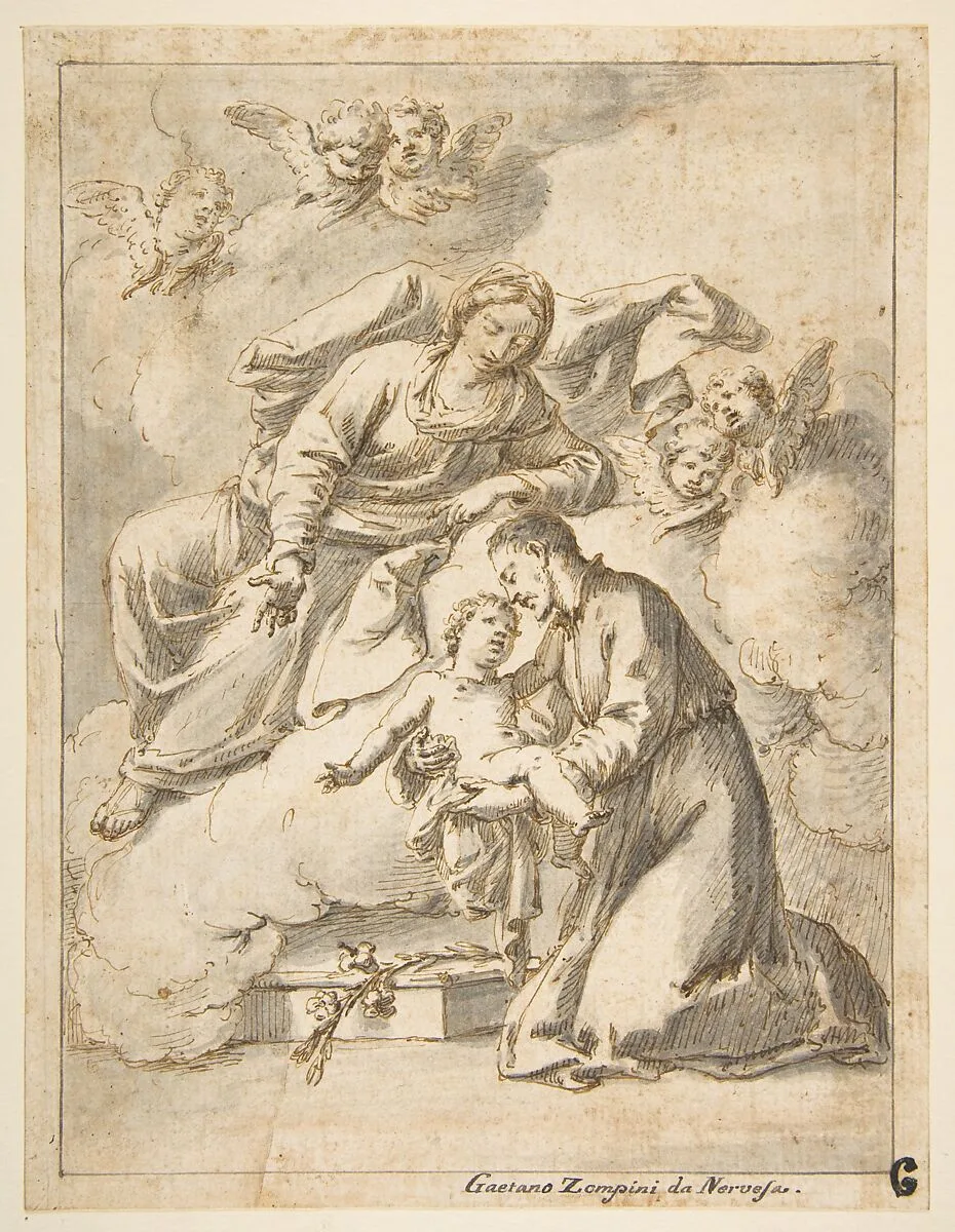Saint Cajetan of Thiene Holding the Infant Jesus — Gaetano Gherardo Zompini