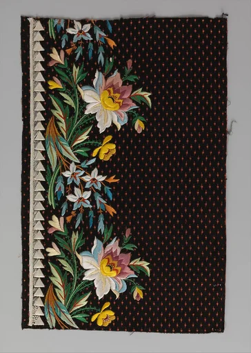 Embroidery sample for a man’s suit