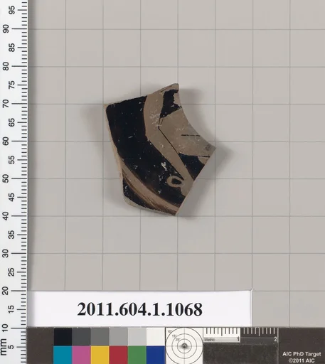Terracotta fragment of a kylix (drinking cup)