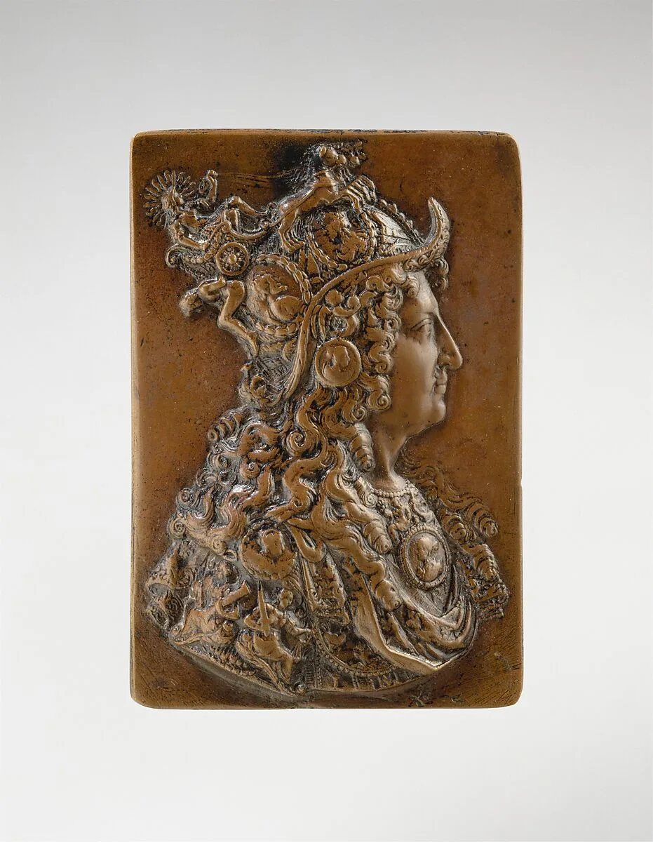 Louis XIV in allegorical armor — Michel Molart