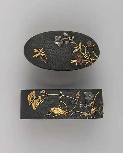 Sword-Hilt Collar and Pommel (Fuchigashira)