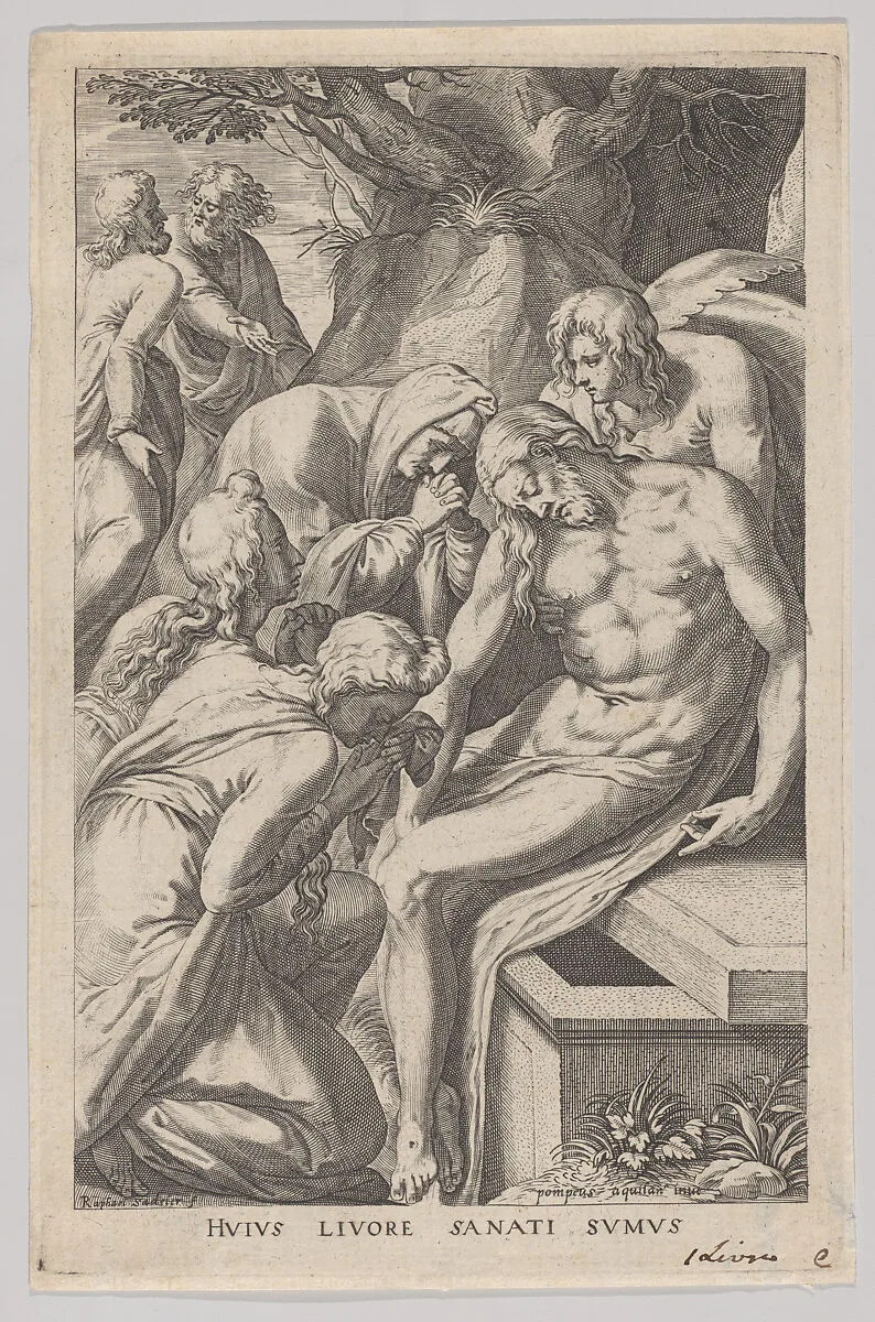 The Lamentation — Pompeo dell'Aquila|Raphael Sadeler I