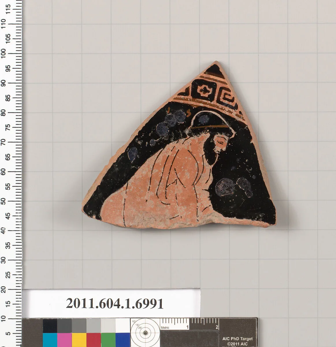 Terracotta fragment of a kylix (drinking cup) — Unknown