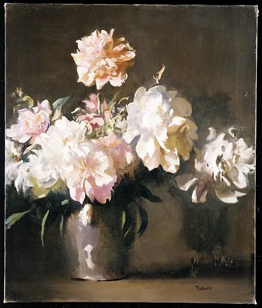 Still Life: Vase of Peonies — Edmund Charles Tarbell