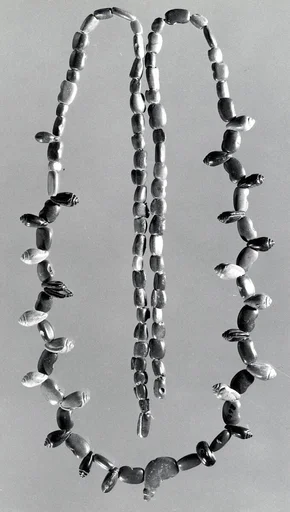 Stone Necklace with Shells and Beans