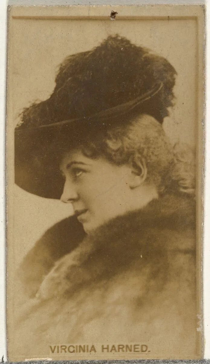Virginia Harned, from the Actors and Actresses series (N145-8) issued by Duke Sons & Co. to promote Duke Cigarettes — American Tobacco Company|W. Duke, Sons & Co.
