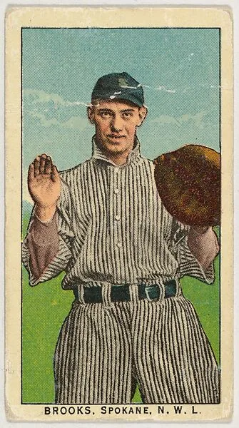 Brooks, Spokane, Northwestern League, from the "Obak Baseball Players" set (T212), issued by the American Tobacco Company to promote Obak Mouthpiece Cigarettes — American Tobacco Company