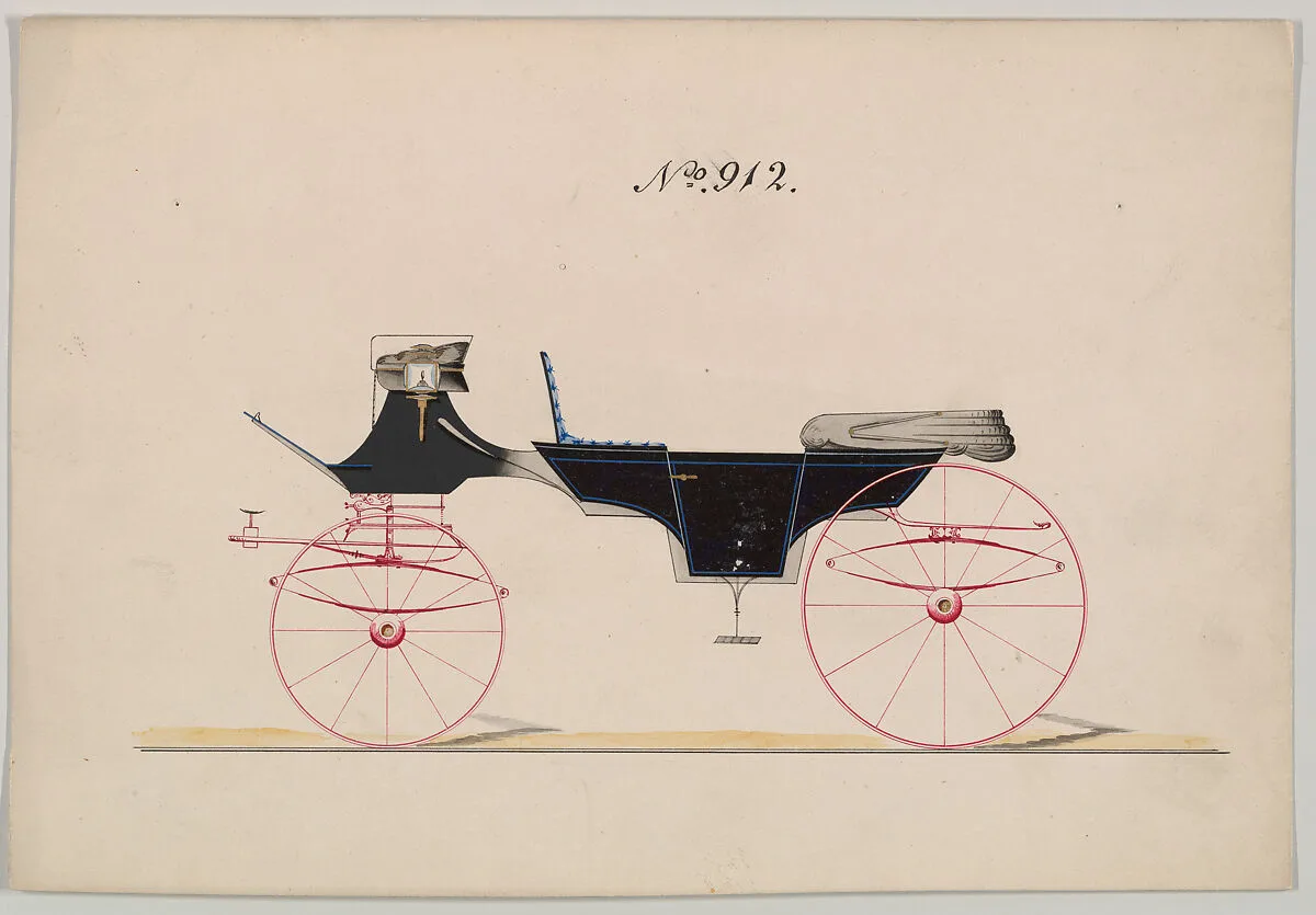 Design for Vis-à-vis/ Caleche, no. 912 — Brewster & Co.|Channing Britton