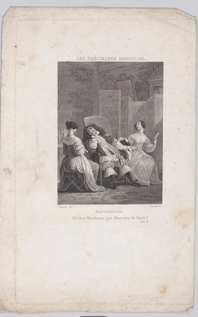 The servant Mascarille, dressed as a marquis — Jean Marie Leroux|Alexandre Joseph Desenne