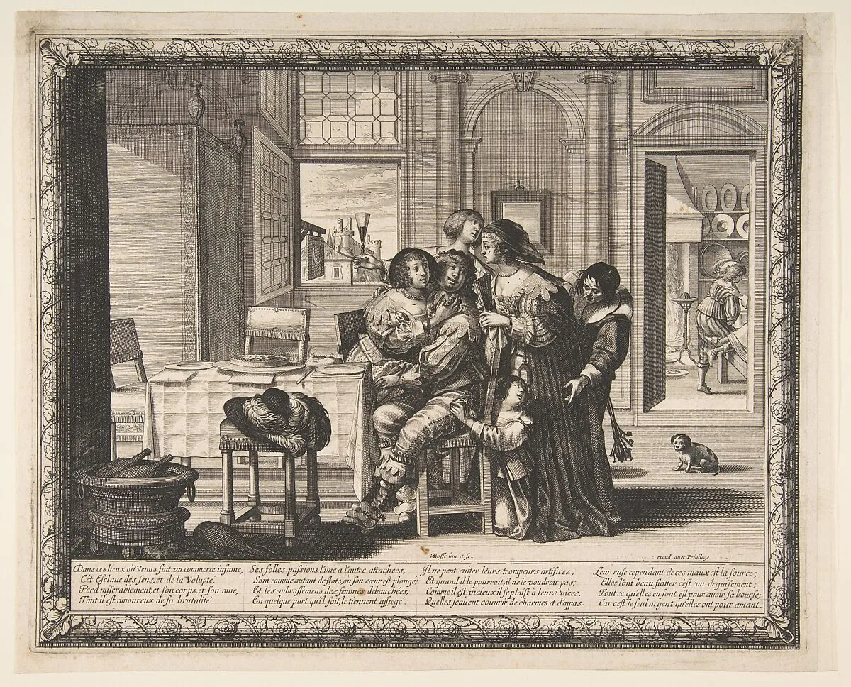 The Prodigal Son in a House of Ill Repute — Abraham Bosse|Jean I Leblond
