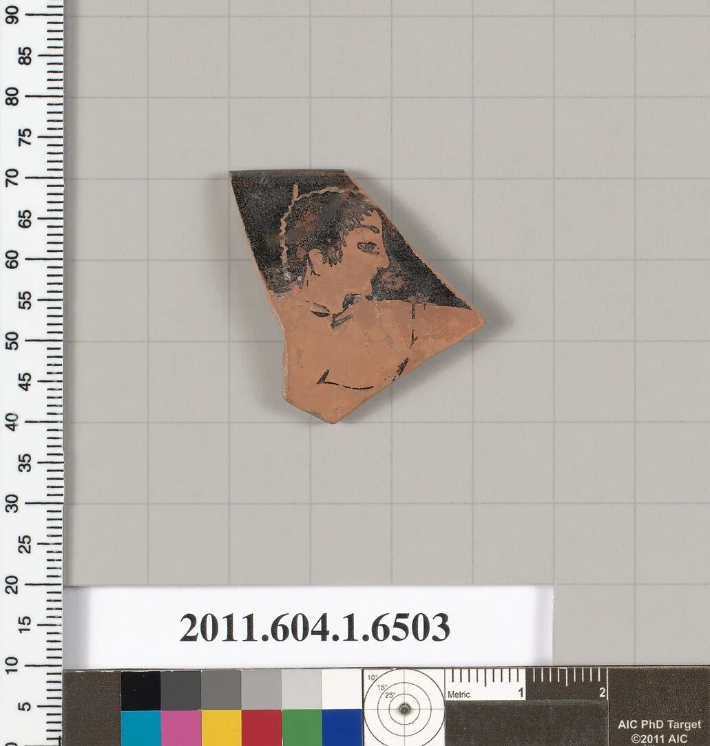 Terracotta rim fragment of a kylix (drinking cup) — Unknown