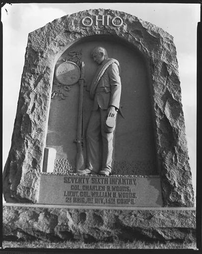 [Battlefield Monument for Seventy-Sixth Infantry, Vicksburg, Mississippi]